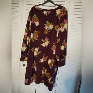 Loft Long Sleeve Flower Dress